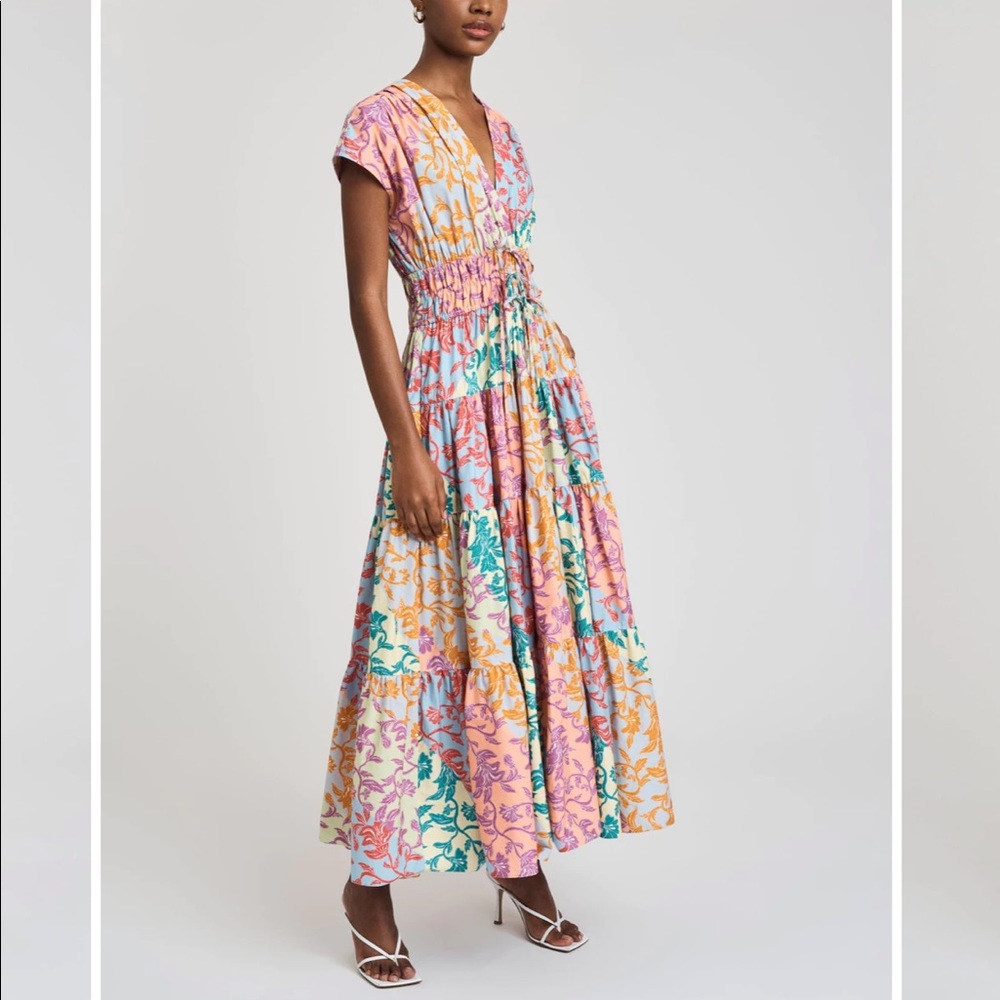 Derek Lam Crosby Fatima tiered floral a-line dress - NWT